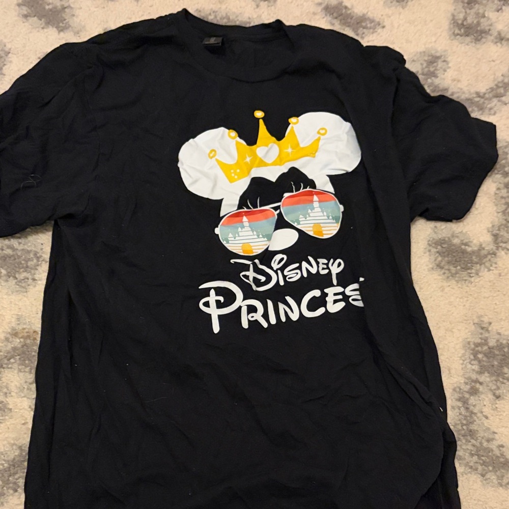 Disney Princess Black  T-Shirt